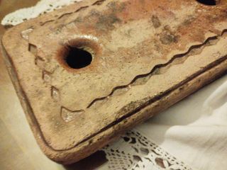 Ladrillo refractario cama antiguo