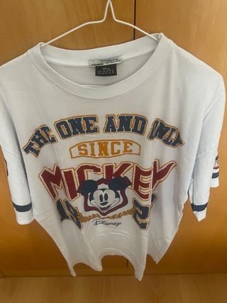 T-Shirt Mickey Mouse Disney - Branca, S