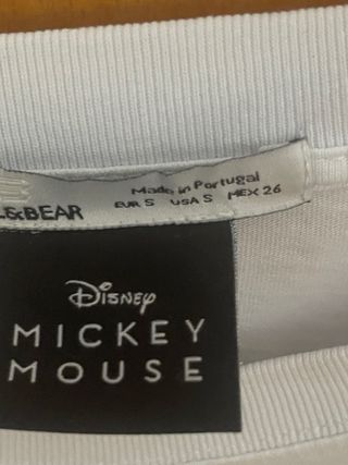 T-Shirt Mickey Mouse Disney - Branca, S