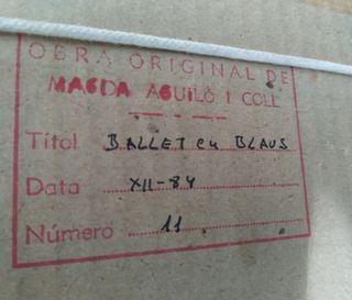 Acuarela Ballet en Blau - Magda Aguiló