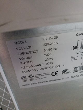 Mesa Fría 1.5m - Enfriador
