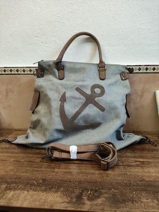 Bolso tote gris - Ancla