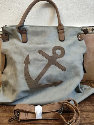 Bolso tote gris - Ancla