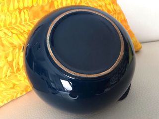 ENSALADERA, GAZPACHERA O SOPERA AZUL de LOZA