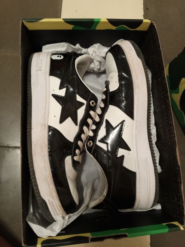 Zapatillas BAPE - Star negras y blancas