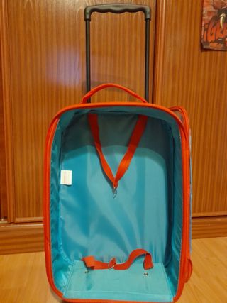 Maleta Bob Esponja niño - Azul y Roja