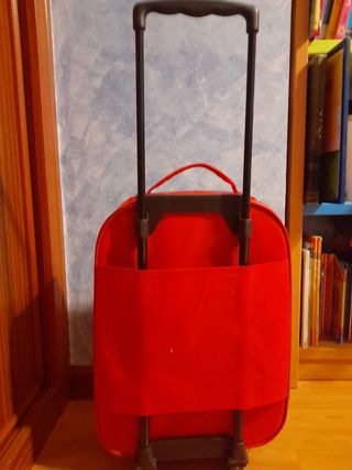 Maleta Bob Esponja niño - Azul y Roja