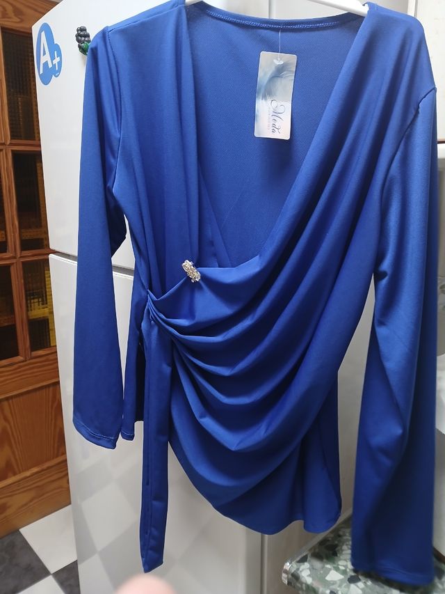 Blusa azul - Talla única