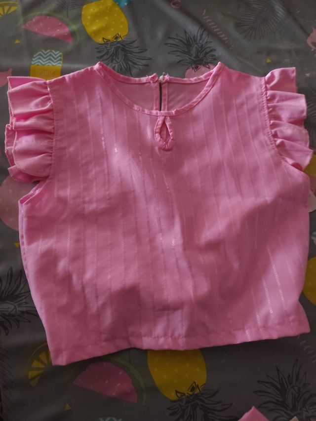 Conjunto niña verano rosa
