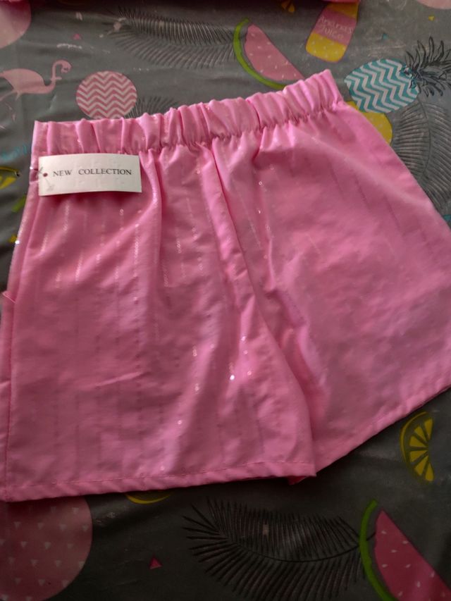 Conjunto niña verano rosa