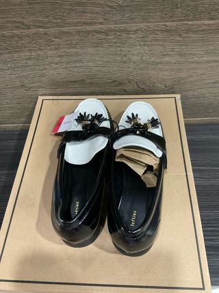 Mocasines bicolor mujer,talla 38