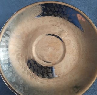 Zuccheriera in porcellana dorata