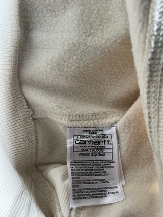 Sudadera Carhartt WIP beige talla XS