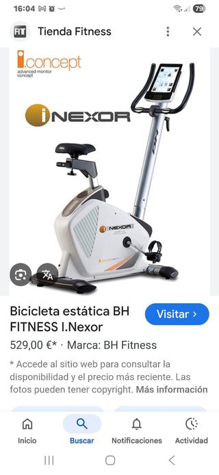 Bicicleta estática BH Fitness i.Nexor