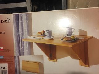 Mesa plegable pared - 75x39x9-46cm