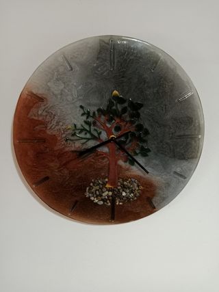 Reloj de resina del árbol de la vida