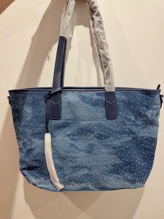Bolso bandolera vaquero con pedrería