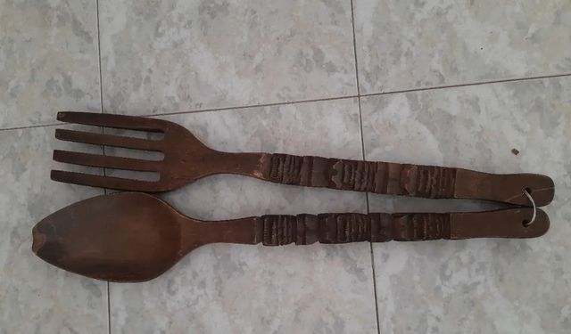 Set Cucina Legno - Forchetta Cucchiaio