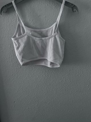 Top corto blanco 
