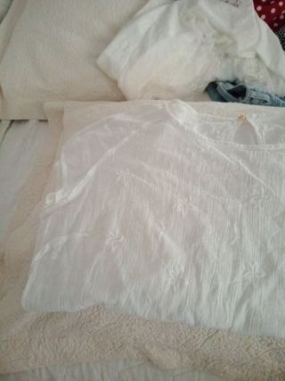 Blusa blanca de lino