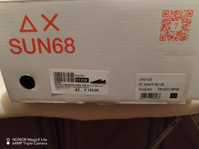 Sun68 Scarpe Blu Grigio 43