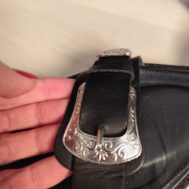 Sandalias Zara piel negras