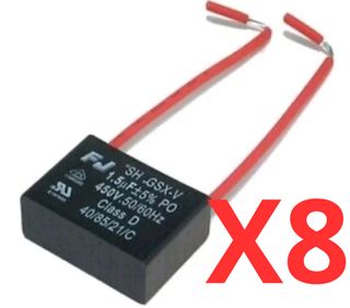 8 x Condensador Capacitor CBB61  1.5µF 450V CBB61