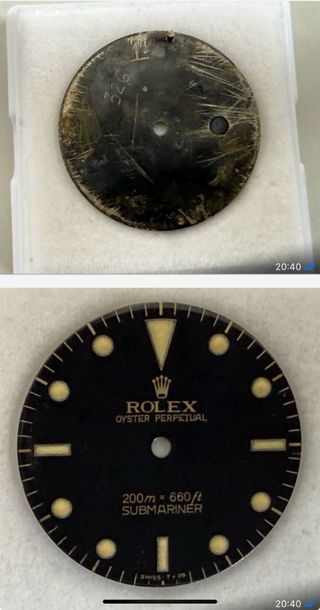 Dial Rolex Submariner 5513 Vintage años 60