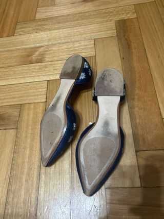 Sandalias Zara - Azul marino