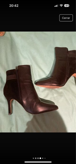 Botines negros de tacón