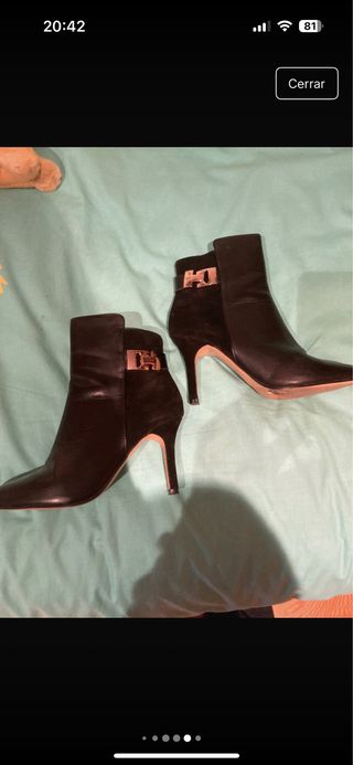 Botines negros de tacón