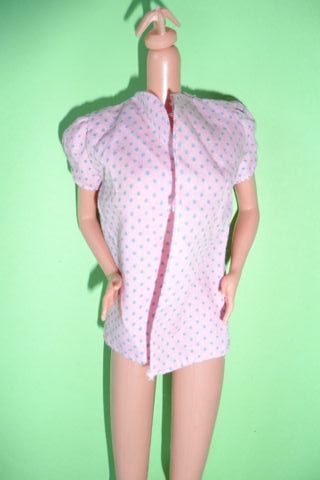 Barbie 1989 Outfit #2615 camicia pois fashion anni