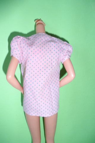 Barbie 1989 Outfit #2615 camicia pois fashion anni