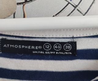 Camiseta rayas marinera algodón mujer