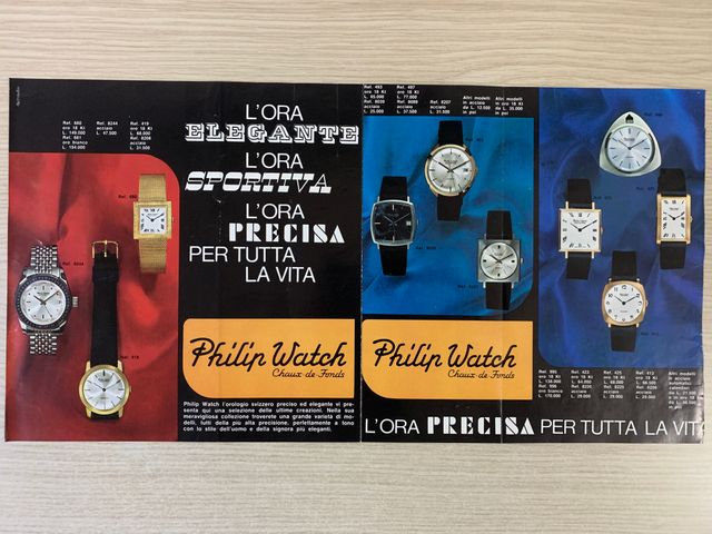 PHILIP WATCH Vintage catalogo orologi anni '70