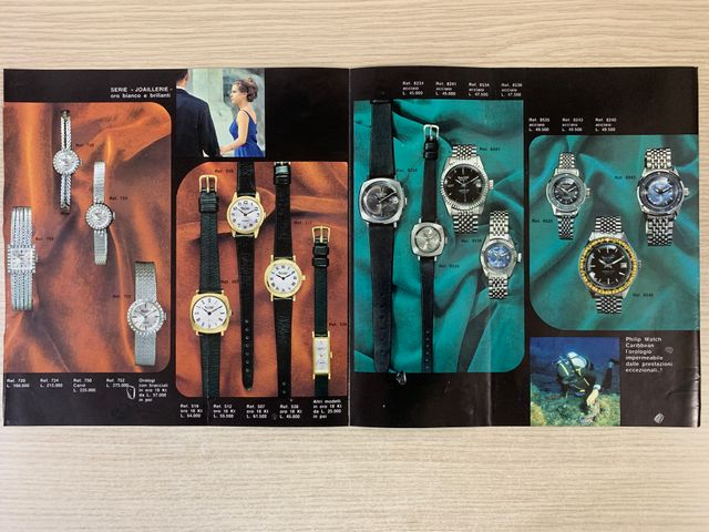 PHILIP WATCH Vintage catalogo orologi anni '70