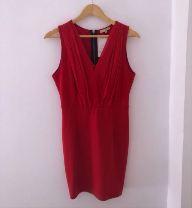 Vestido rojo fiesta talla M.