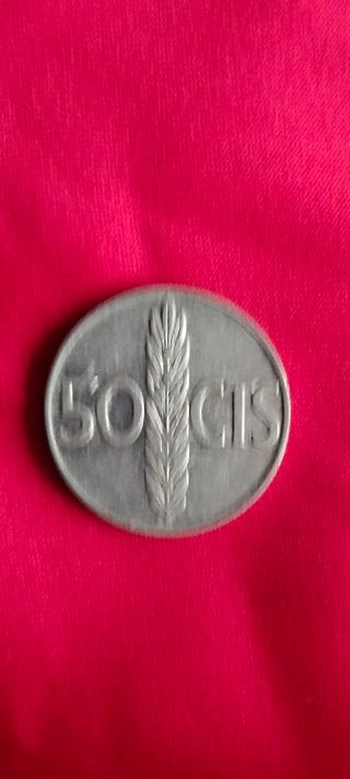 3 Monedas Franco 1966- 50 céntimos 