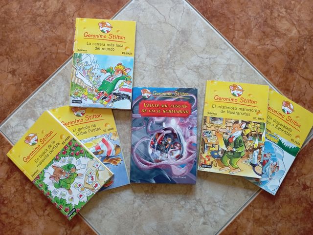 Pack 6 libros Gerónimo Stilton MUY BARATOS