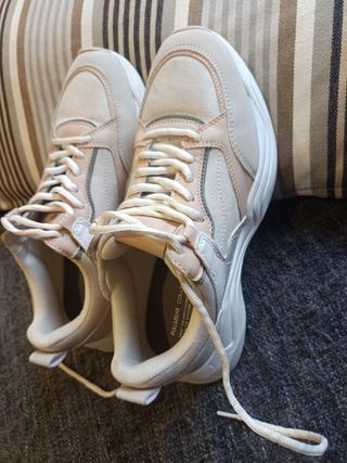 Zapatillas Pull&Bear beige/rosa 36
