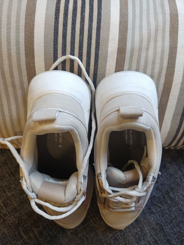 Zapatillas Pull&Bear beige/rosa 36