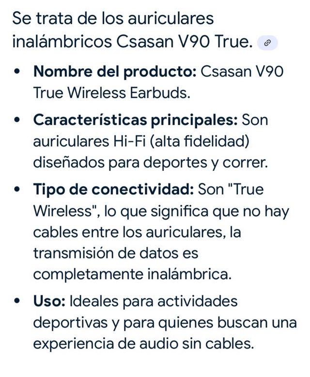 Auriculares inalámbricos Csasan V90