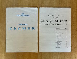 EBS Amplificador & Efectos para Bajo Varios Fafner
