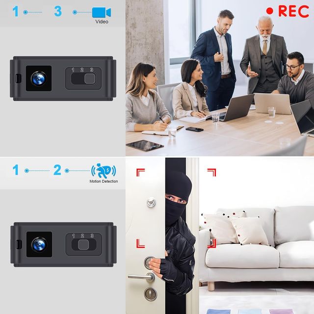 Mini cámara USB HGYGHO 64GB 1080P Cámara de Vídeo