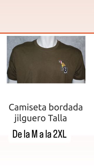 Camiseta bordada jilguero T.M-2XL