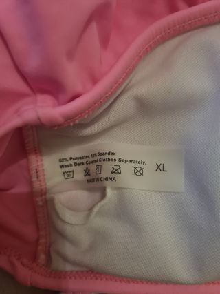 Bikini Shein XL - Rosa y Blanco