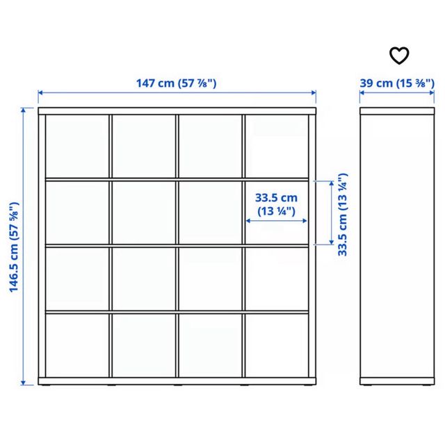 Estantería negra IKEA - 1 ud.
