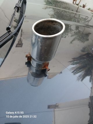 2 salidas escape acero