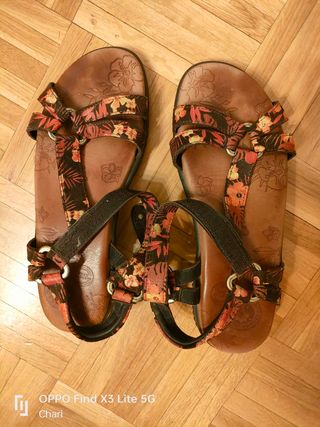 Sandalias Panamá mujer - multicolor