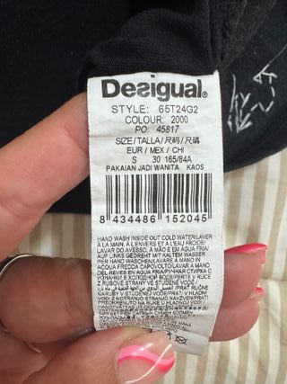Camiseta Desigual flores talla S